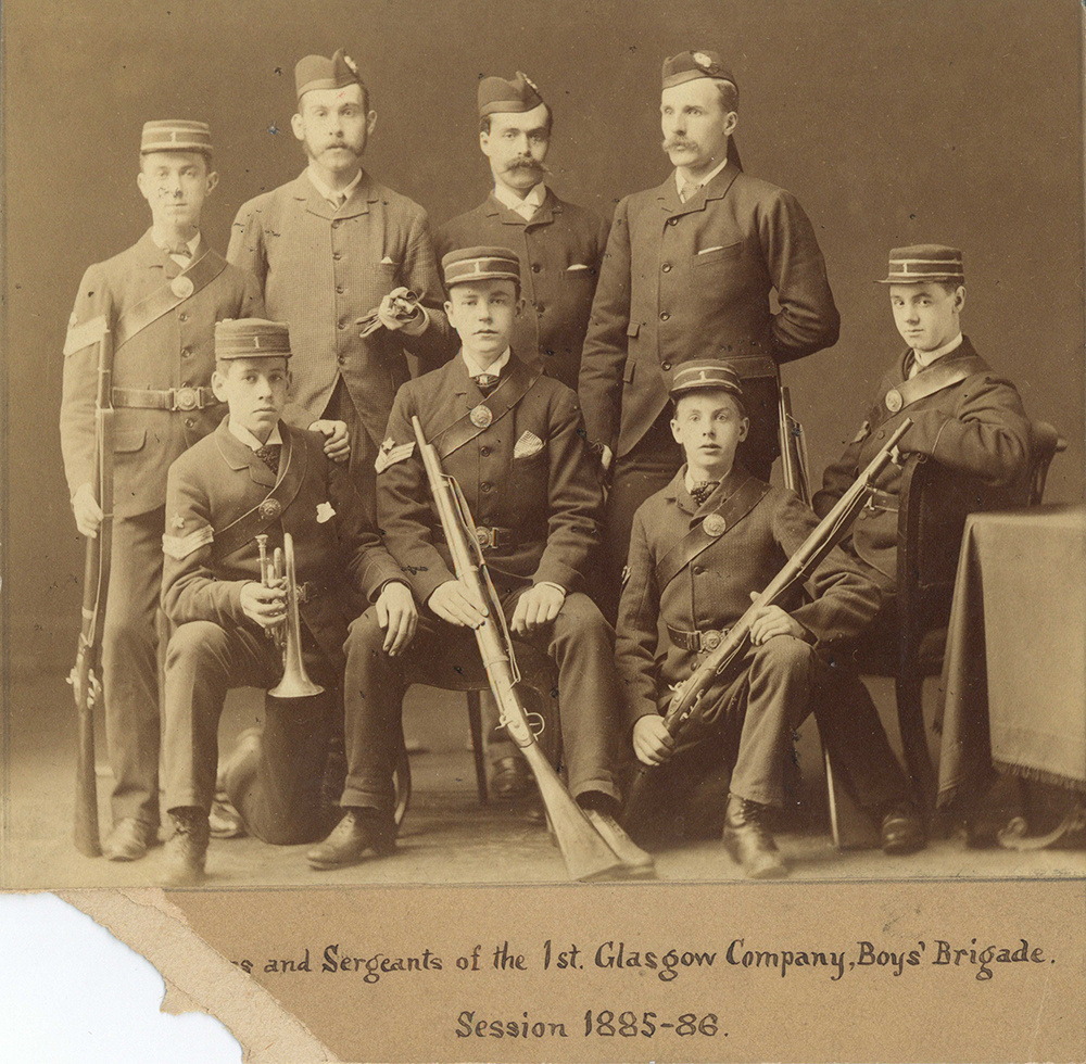 1st-Glasgow-officers, 1885-86