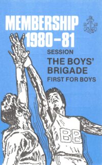 The Boys' Brigade Membership Card 1980-81