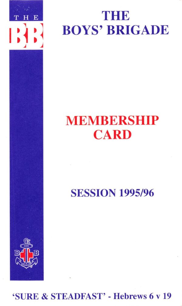 Membership Card 1995-96