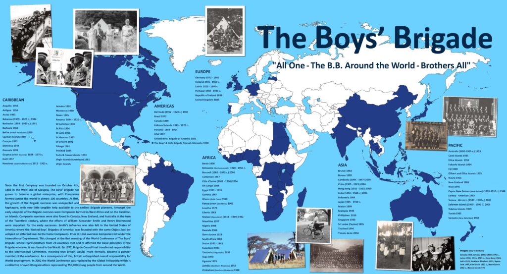 Boys Brigade history world map
