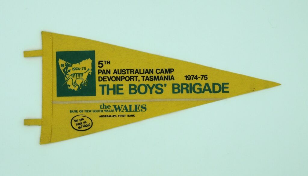 5th Pan Australian Camp pennant, 1974-75