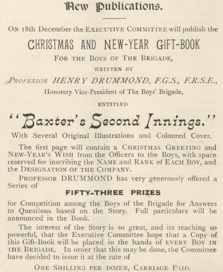 Baxters Seconds innings advert