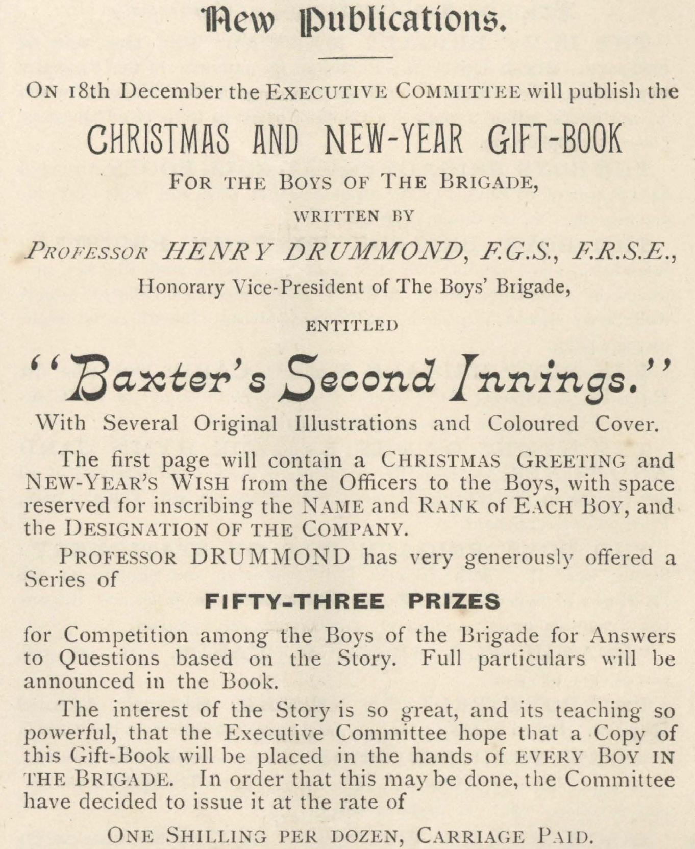 gazette 02-02 1291 advert Baxters Seconds innings advert