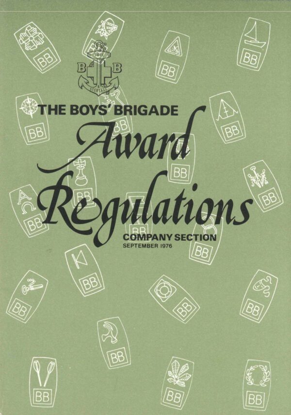 Boys Brigade Award regulations handbook 1976
