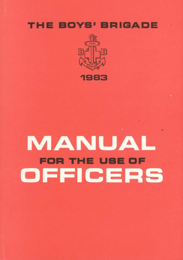 Boys Brigade Manual Officers 1983