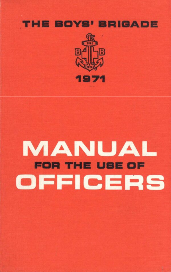 Manual for the use of Officers 1971
