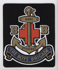 Boys Brigade crest sticker