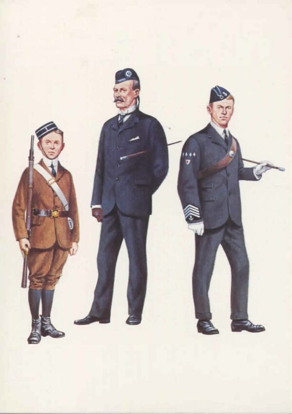 Postcard - Pre-union trio