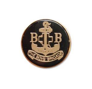 Crested badge - black